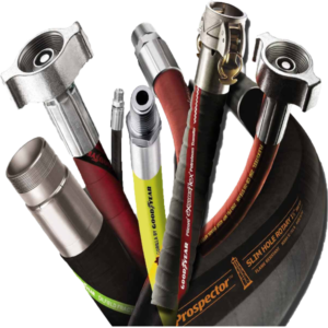 Rubber hoses, PVC hoses, Composite Hoses.